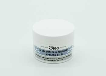 black pepper and rosemary massage balm from Oleo