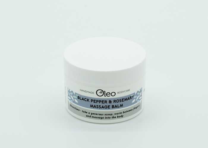 ginger spike lavendar and marjorum massage balm from Oleo
