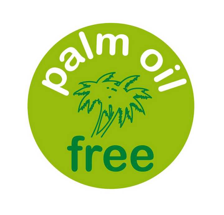 palm oil free sticker