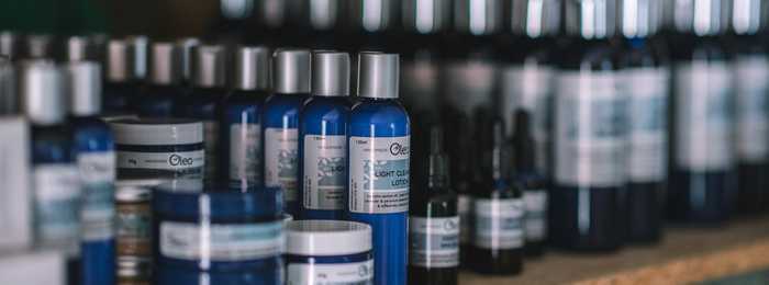 collection of Oleo natural skincare products