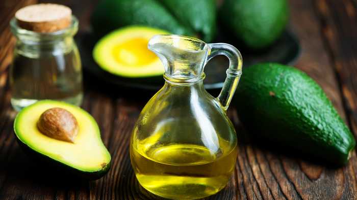Fresh avocados and avocado oil