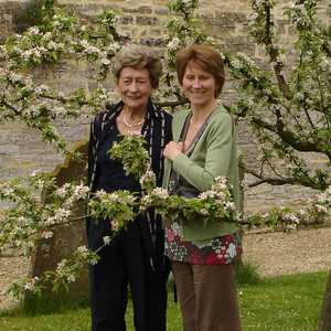 two women in the garden two women in the garden