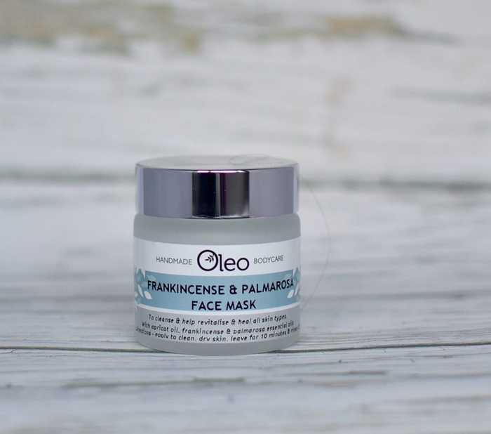 frankincense and palmarosa face mask