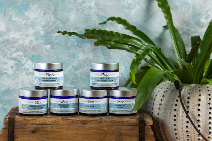 Oleo products including light moisturising face cream Oleo products including light moisturising face cream