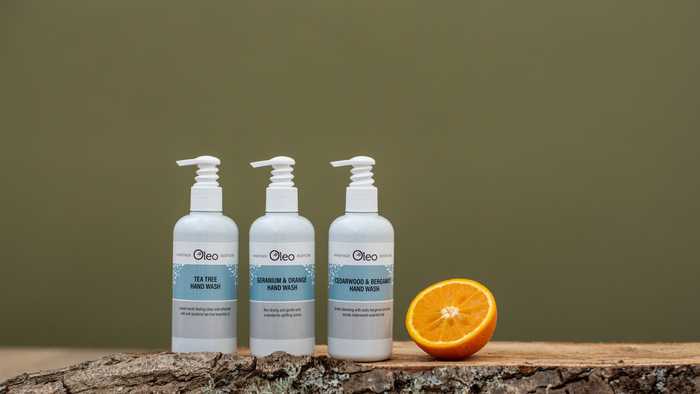 Oleo Bodycare range of vegan hand wash products