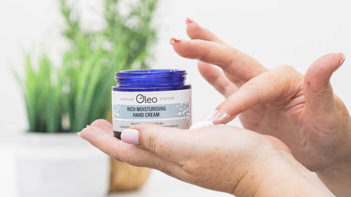Rich moisturising hand cream by Oleo Bodycare