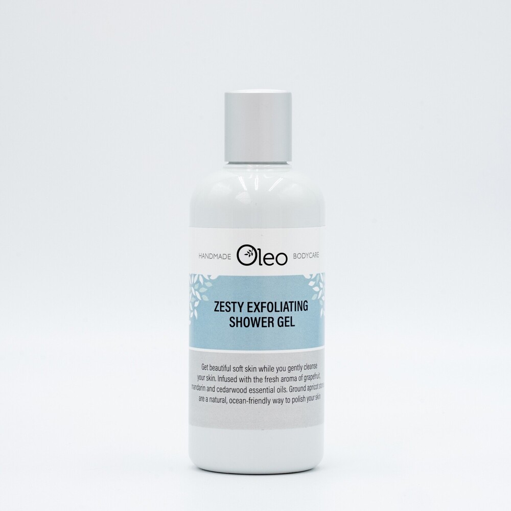 Zesty Exfoliating Shower Gel Vegan & CrueltyFree Products Oleo