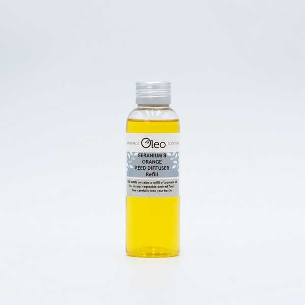 Geranium & Orange Pure Essential Reed Diffuser Oil Refill