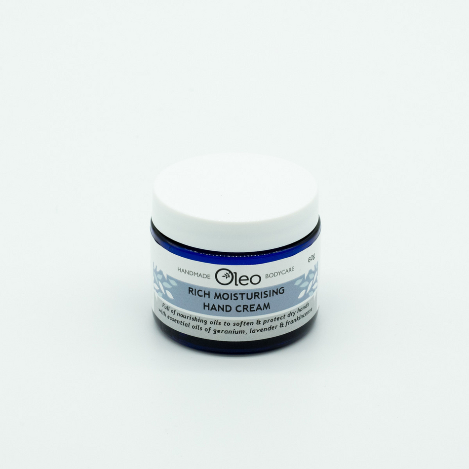 Rich Moisturising Hand Cream Shop Oleo Bodycare Handmade Bodycare